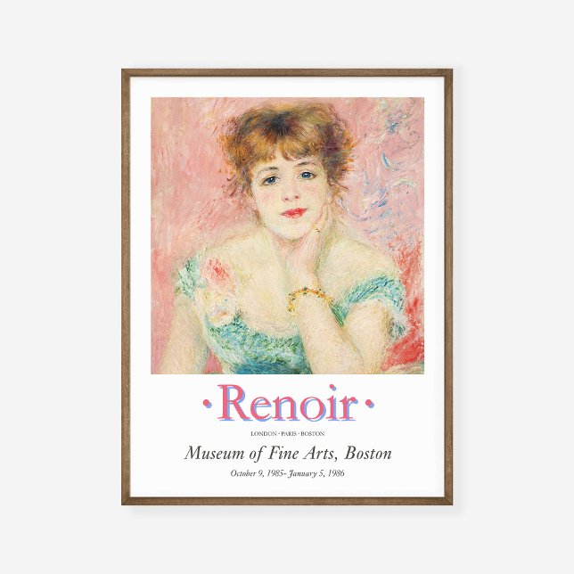 Poster Pierre Auguste Portrait Jeane Samary Art Exhibit (Criador carregado)