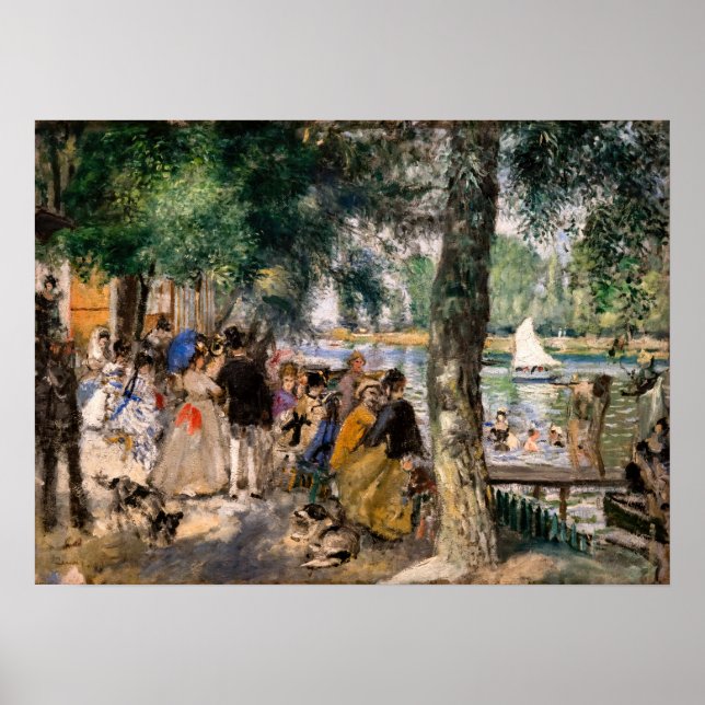 Poster Pierre-Auguste Renoir - Banho no Sena (Frente)