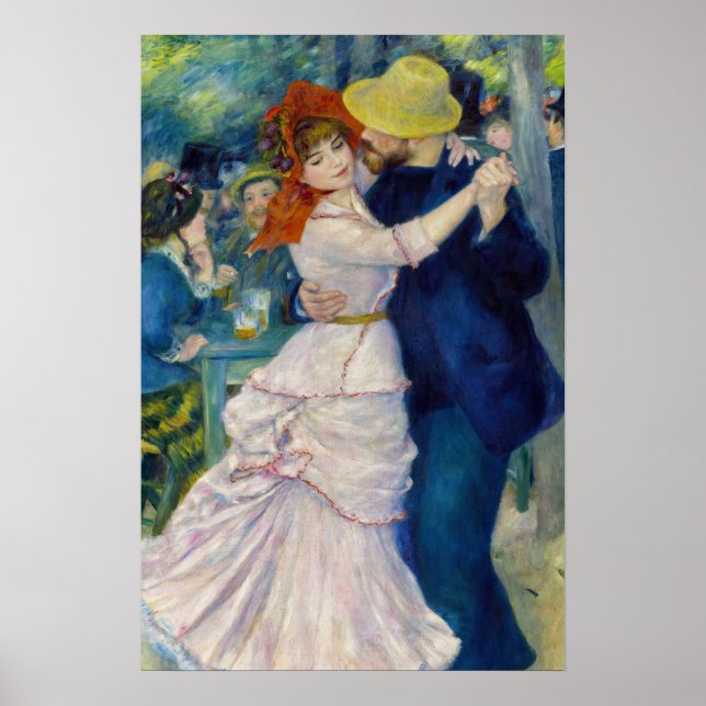Poster Pierre-Auguste Renoir - Dança em Bougal (Frente)
