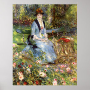 Poster Pierre-Auguste Renoir - Dans les Rosa