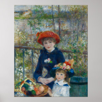 Pôster Pierre-Auguste Renoir - Duas Irmãs