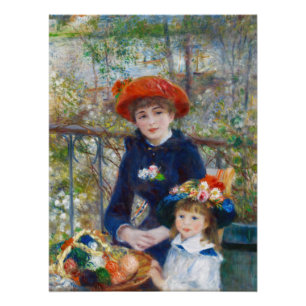 Pôster Pierre-Auguste Renoir duas irmãs CC0524