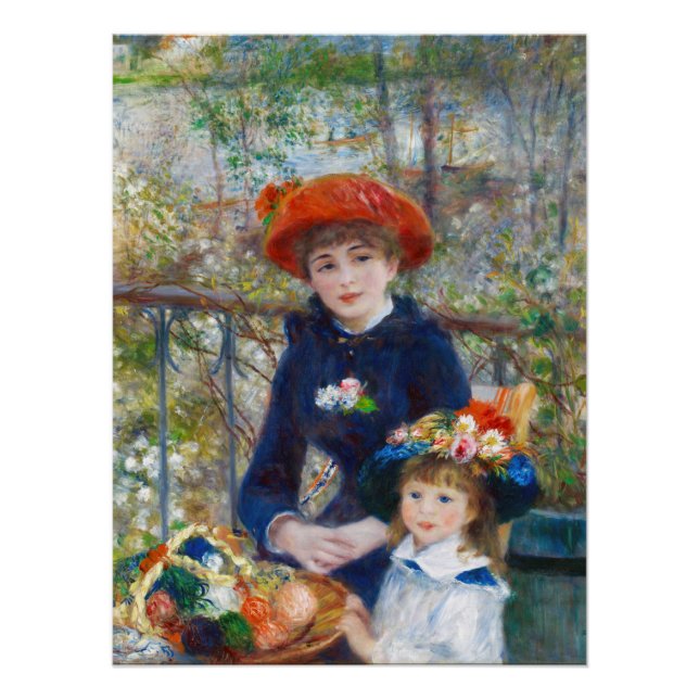Pôster Pierre-Auguste Renoir duas irmãs CC0524 (Frente)