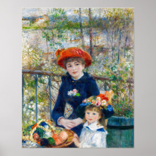 Poster Pierre-Auguste Renoir - Duas irmãs no Terrace