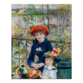 Pôster Pierre-Auguste Renoir - Duas irmãs no Terrace