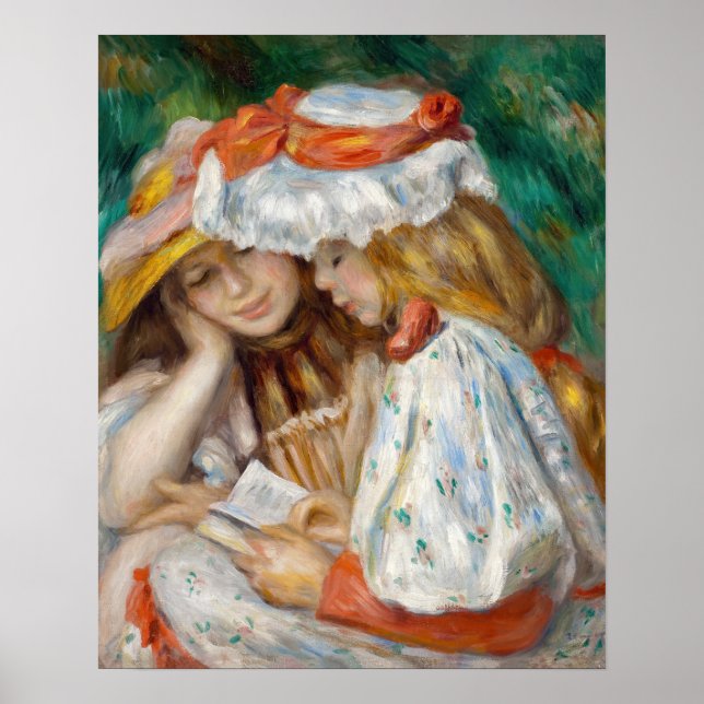 Poster Pierre-Auguste Renoir - Duas Meninas Lendo (Frente)