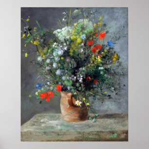 Poster Pierre-Auguste Renoir Flores num Vase
