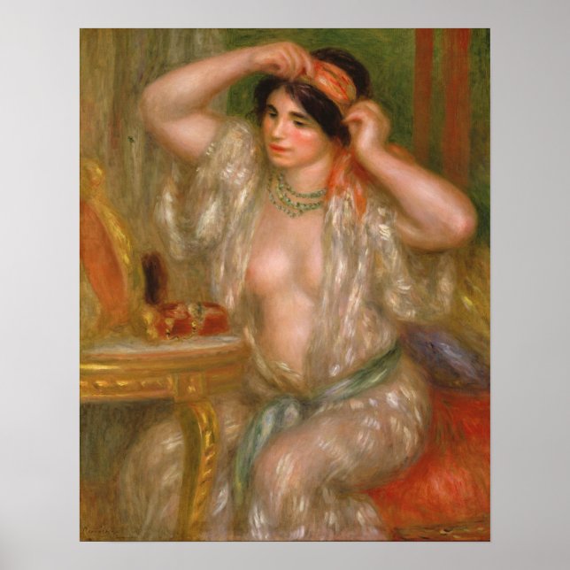 Pôster Pierre Auguste Renoir | Gabrielle do Espelho (Frente)