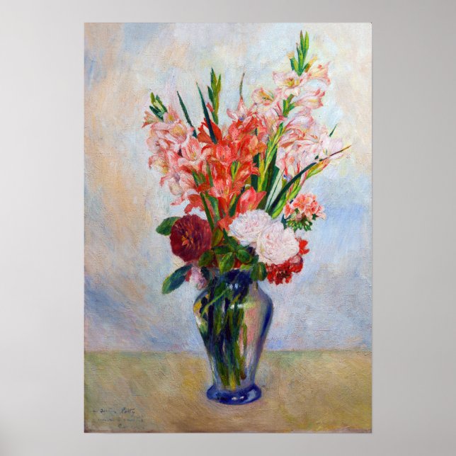 Poster Pierre-Auguste Renoir - Gladioli (Frente)