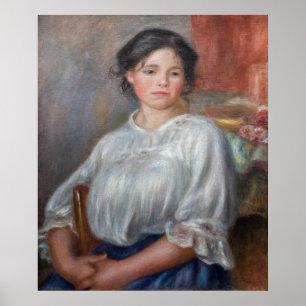 Poster Pierre-Auguste Renoir - Jovem Mulher Sentada