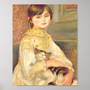 Poster Pierre Auguste Renoir - Julie Manet With Cat