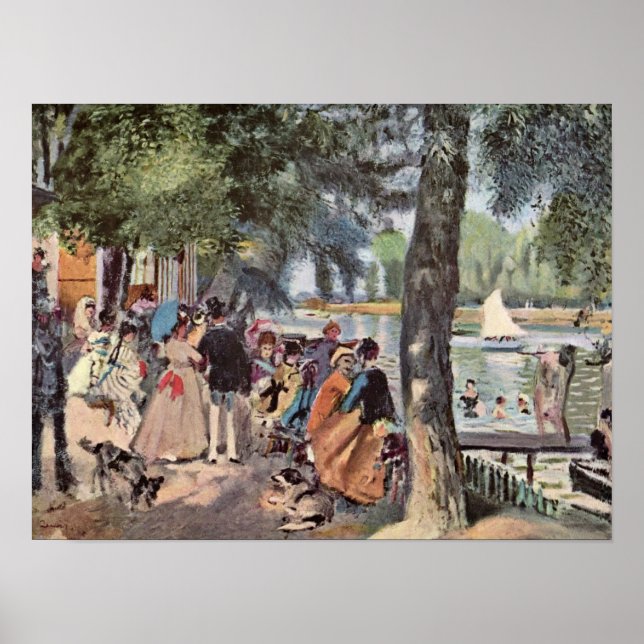 Poster Pierre-Auguste Renoir - La Grenouillere (Frente)