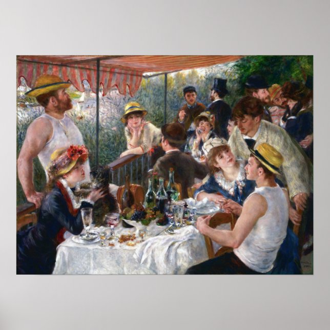 Poster Pierre-Auguste Renoir - Luncheon do Partido Barco (Frente)