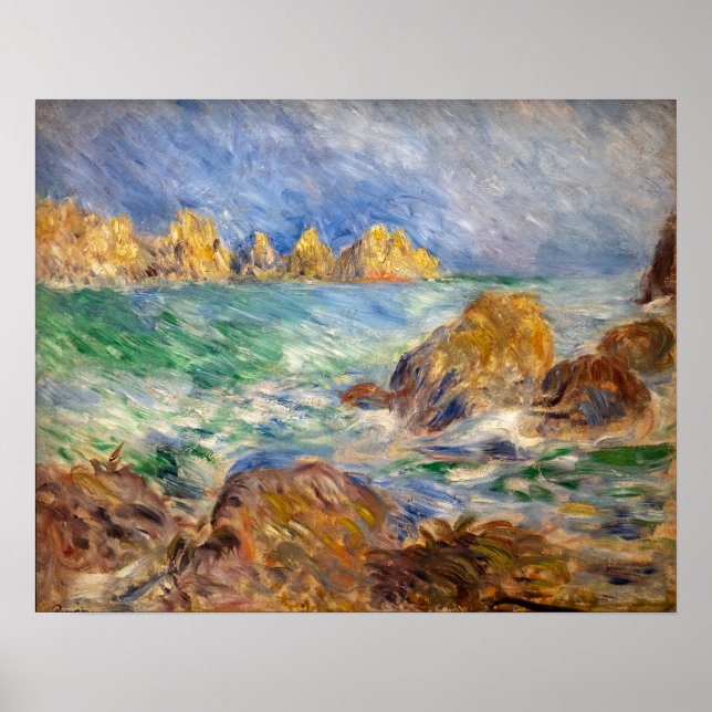 Poster Pierre-Auguste Renoir - Marine, Guernesey (Frente)