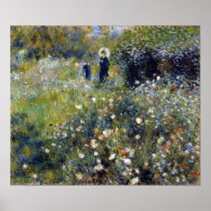 Poster Pierre-Auguste Renoir Mulher com Parasol