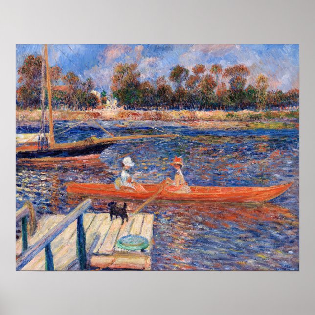 Poster Pierre-Auguste Renoir - O Sena em Argenteuil (Frente)