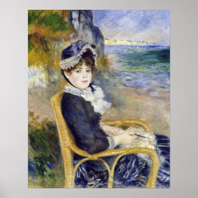 Poster Pierre-Auguste Renoir - Pelo Mar (Frente)