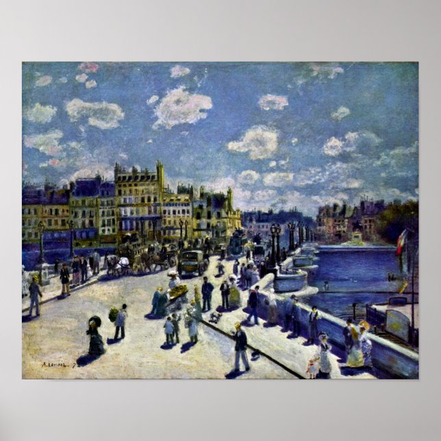 Pôster Pierre-Auguste Renoir - Pont-Neuf (Frente)