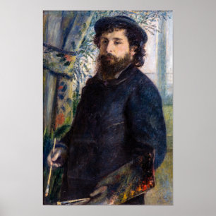 Poster Pierre Auguste Renoir - Retrato de Claude Monet