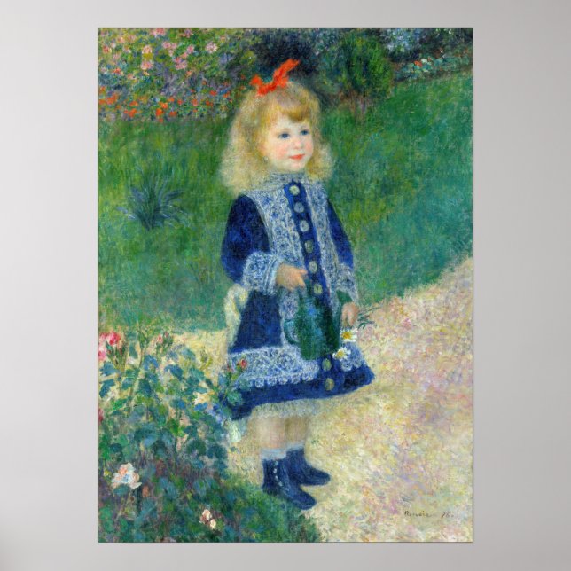 Poster Pierre-Auguste Renoir - Uma garota com uma lata de (Frente)