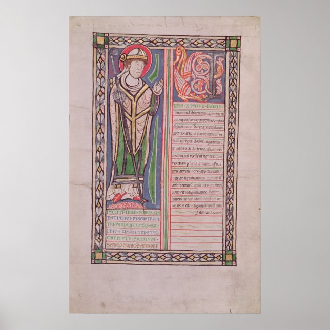 Pôster Pierre Lombard Bishop de Paris (Frente)