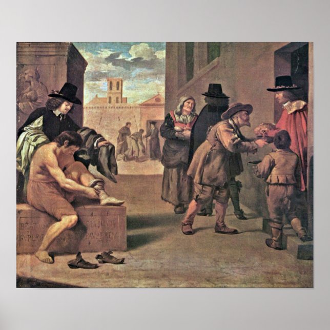 Pôster Pierre Montallier - As Obras do Compaixão (Frente)