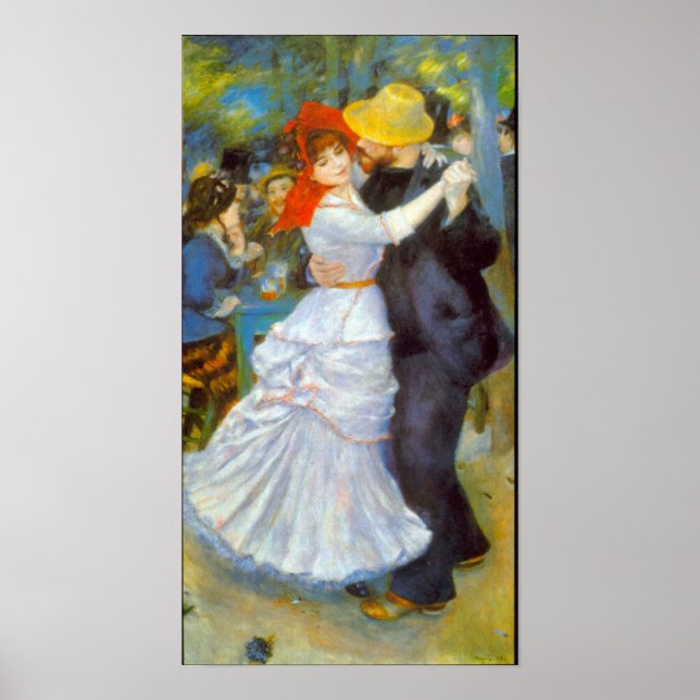 Pôster Pierre Renoir - Dança em Bougal (Frente)