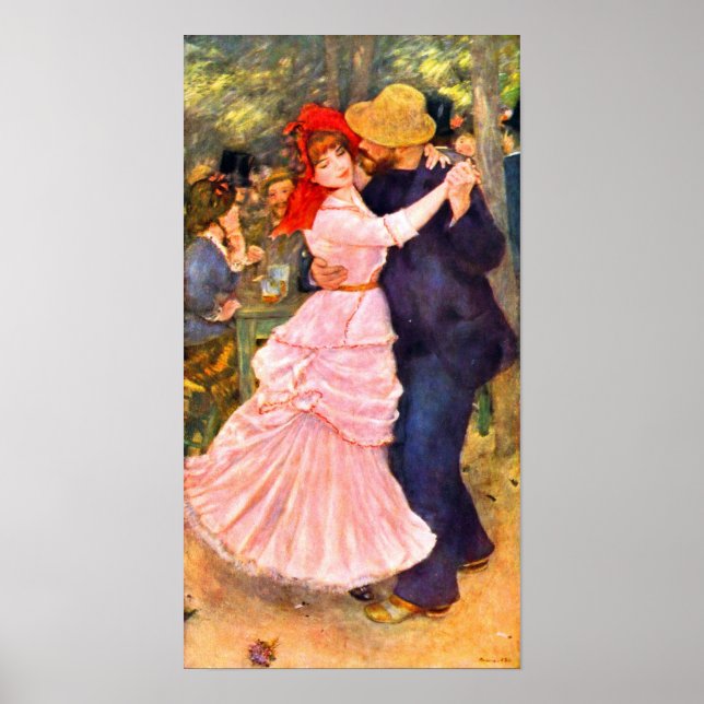 Poster Pierre Renoir - Dança em Bougal (Frente)
