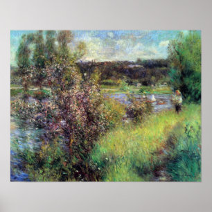 Poster Pierre Renoir - o Seine em Chatou
