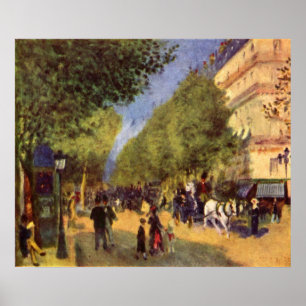 Poster Pierre Renoir - os bulevares grandes