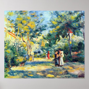 Poster Pierre Renoir - Um Jardim em Montmartre
