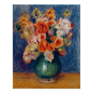 Pôster Pierre um buquê de Renoir
