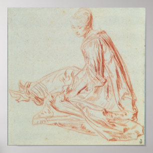 Pôster Pierre um sorriso da mulher de Renoir  