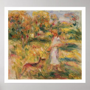 Pôster Pierre uma paisagem de Renoir   com a esposa do