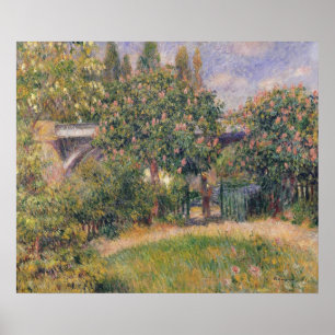 Poster Pierre uma ponte Railway de Renoir   em Chatou