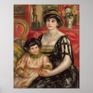 Poster Pierre uma Sra. Josse Bernheim-Jeune e filho de