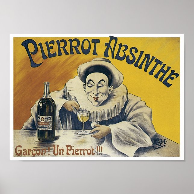Poster Pierrot Absinthe (Frente)
