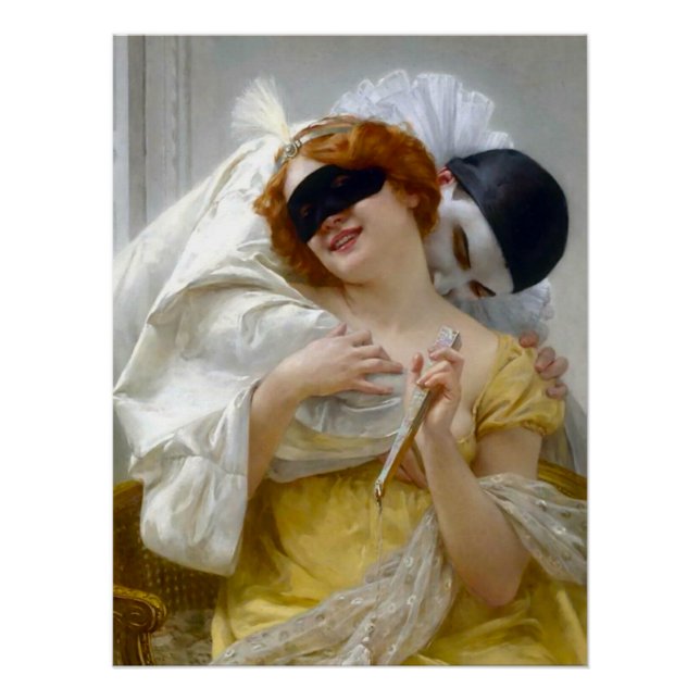 Pôster Pierrot and Columbine - Guillaume Seignac (Frente)
