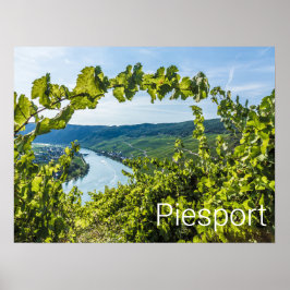Poster Piesport Moselle Graphics Vintage Vines Souvenir