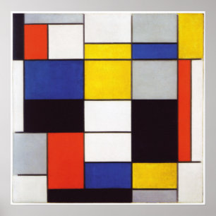 Poster PIET MONDRIAAN - Composição A 1923