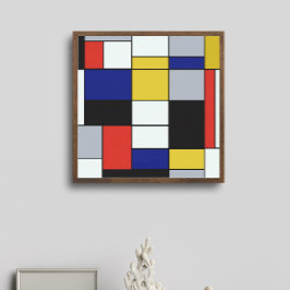Poster Piet Mondrian - Abstrato Geométrico de Composição