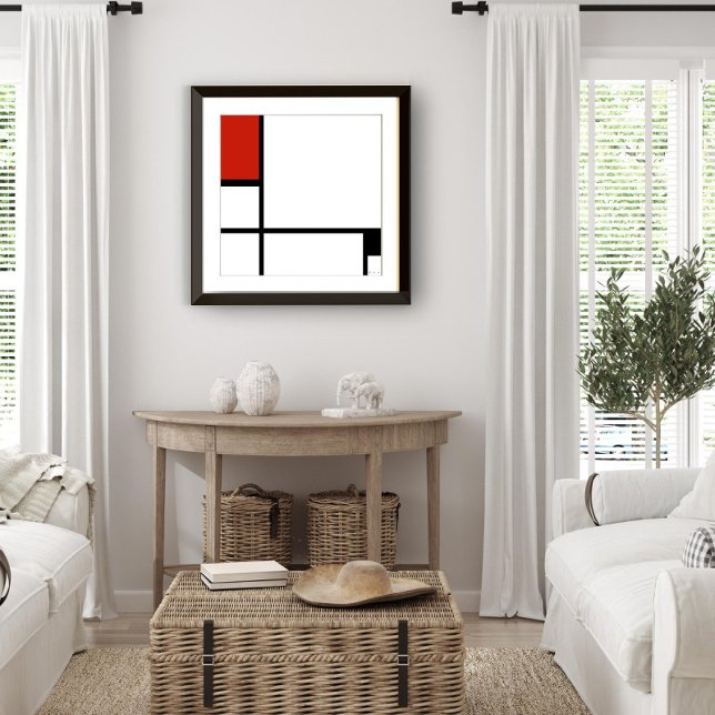 Poster Piet Mondrian - Abstrato Geométrico de Composição (Criador carregado)