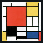 Poster Piet Mondrian Composition Abstrato Art Geometria<br><div class="desc">Piet Mondrian 1921 Composição Com Red Yellow Blue E Black Abstrato Art Modern Bauhaus</div>