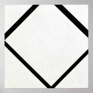 Poster Piet Mondrian Composition No. 1 Lozenge with Four