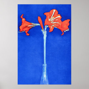 Poster Piet Mondrian - Pintura de Flor de Arte Fino Amary
