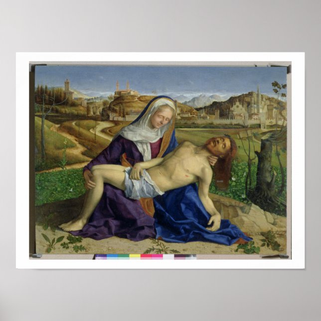 Poster Pieta, c.1505 (óleo no painel) (posto 1996 restor) (Frente)