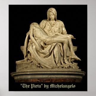Poster Pieta de Michelangelo
