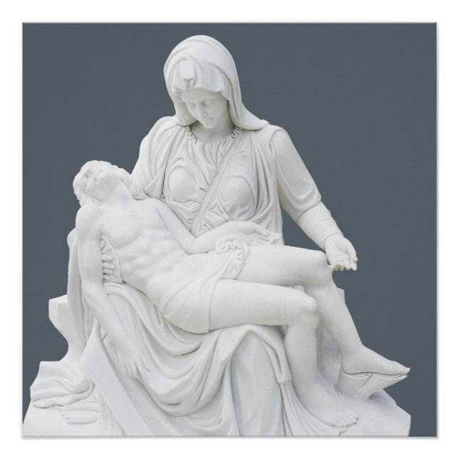 Pôster Pietà esculpida (Frente)