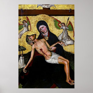 Poster Pieta Jesus Crucifixion Lamentação Virgem Maria 04