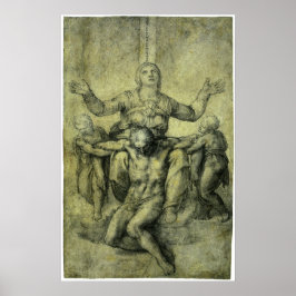 Poster Pieta para Vittoria Colonna por Michelangelo